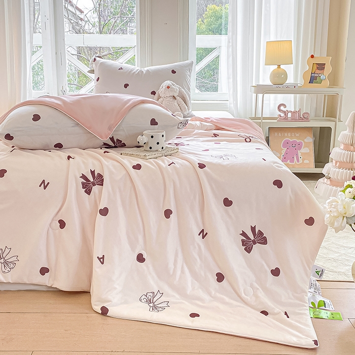 91家纺网 家纺一手货源 找家纺 （总）欧雅搁家纺 2025年新款冷暖双感被大豆纤维填充针织棉夏被空调被夏凉被