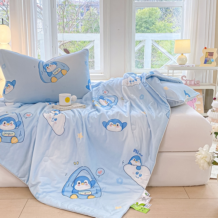 91家纺网 家纺一手货源 找家纺 （总）欧雅搁家纺 2025年新款冷暖双感被大豆纤维填充针织棉夏被空调被夏凉被