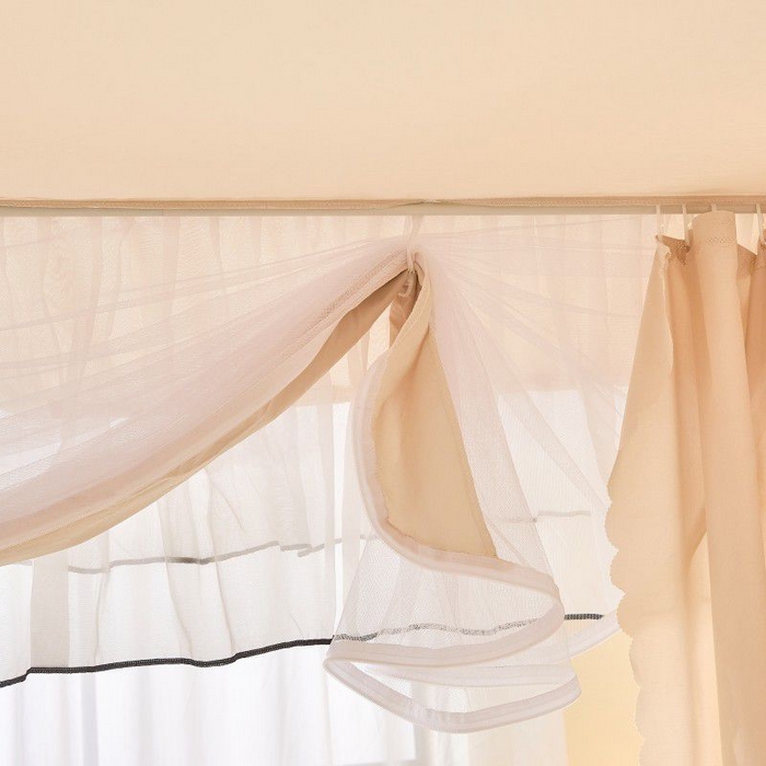 91家纺网 家纺一手货源 找家纺 （总）锦逸家居 2025新款遮光防摔床帘式坐床蚊帐-仲夏之夜