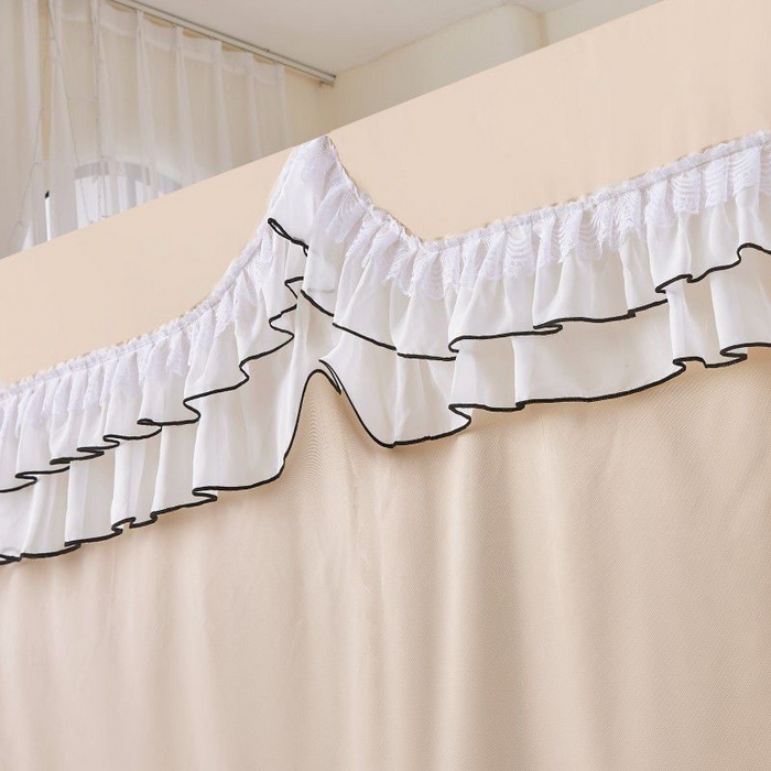 91家纺网 家纺一手货源 找家纺 （总）锦逸家居 2025新款遮光防摔床帘式坐床蚊帐-仲夏之夜