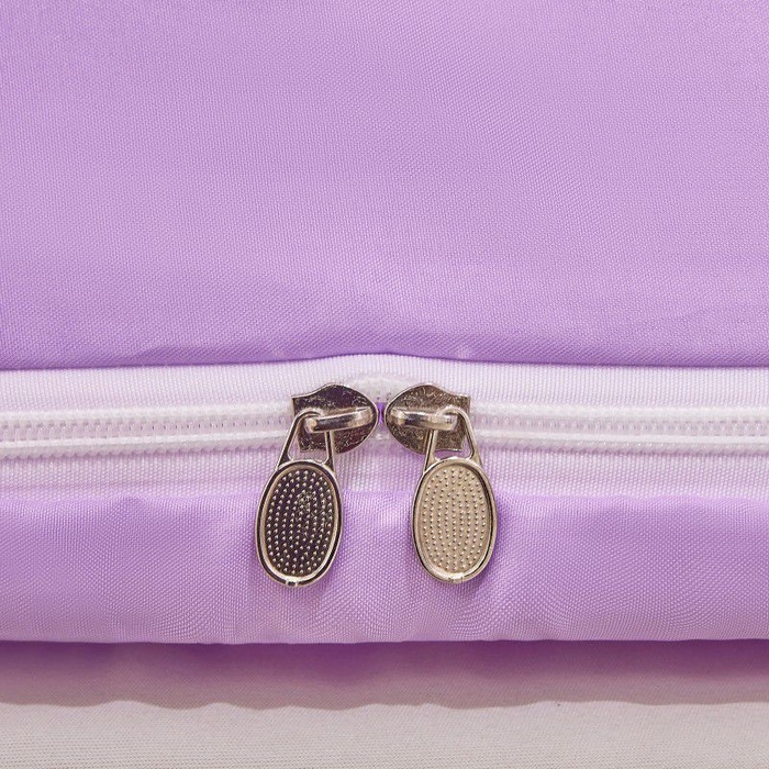 91家纺网 家纺一手货源 找家纺 锦逸家居 2025新款遮光防摔床帘式坐床蚊帐-仲夏之夜 浅紫色