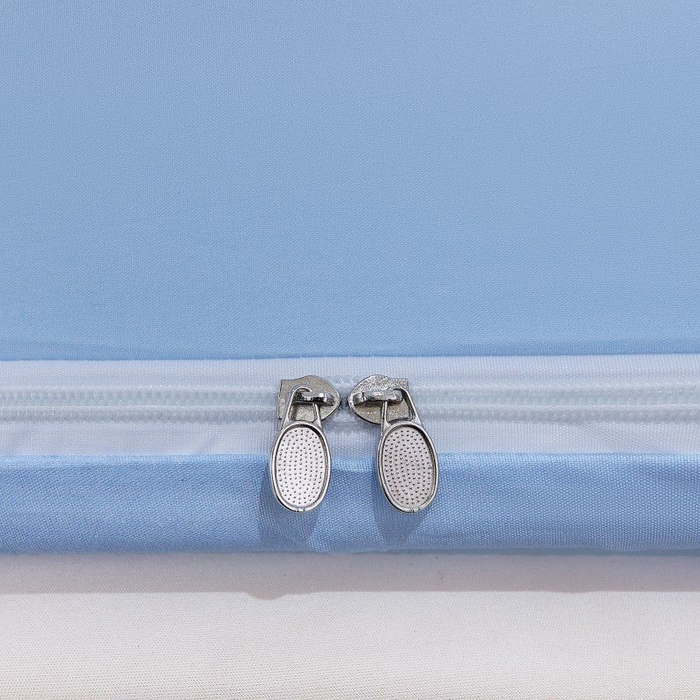 91家纺网 家纺一手货源 找家纺 锦逸家居 2025新款遮光防摔床帘式坐床蚊帐-仲夏之夜 天蓝色