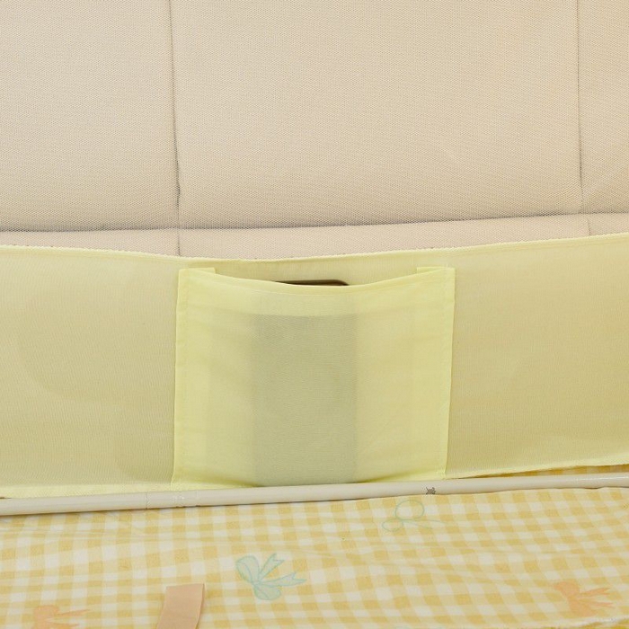 91家纺网 家纺一手货源 找家纺 锦逸家居 2025新款遮光防摔床帘式坐床蚊帐-仲夏之夜 荧光黄