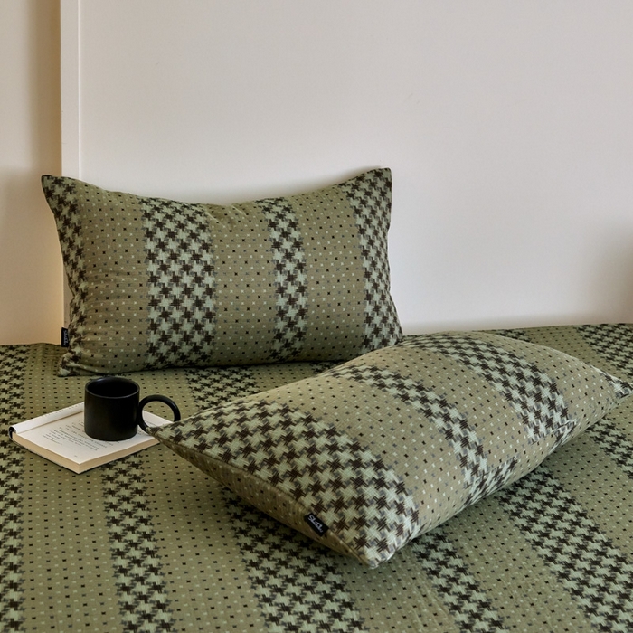 91家纺网 家纺一手货源 找家纺 （总）云雀 2025新款A类全棉色织双层纱四件套