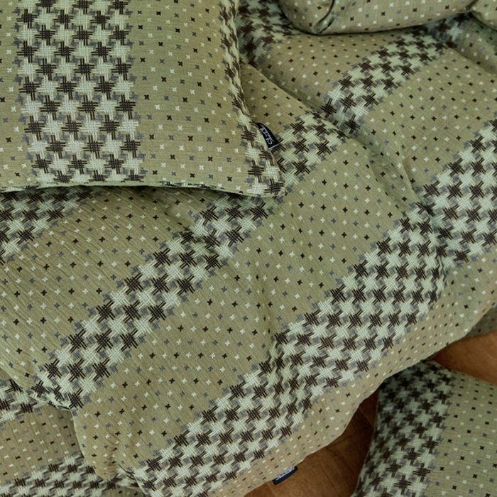 91家纺网 家纺一手货源 找家纺 （总）云雀 2025新款A类全棉色织双层纱四件套