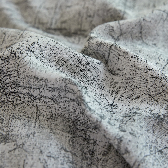 91家纺网 家纺一手货源 找家纺 云雀 2025新款A类全棉色织双层纱四件套 格林-浅灰