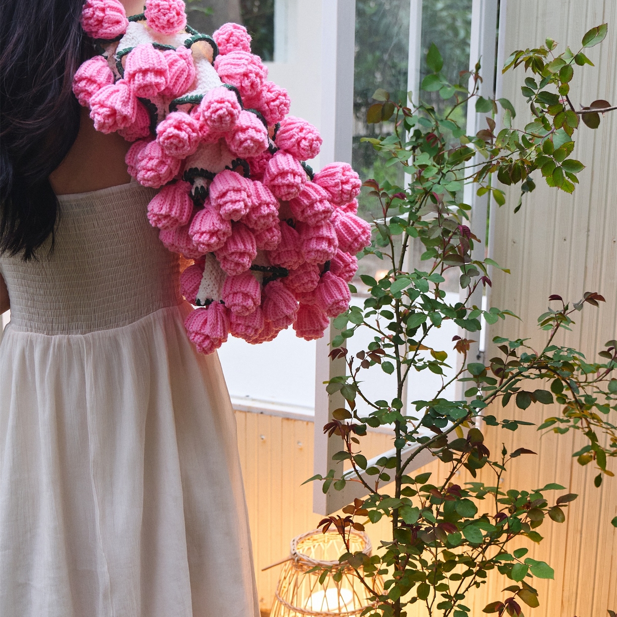 91家纺网 家纺一手货源 找家纺 （总）暖绵绵家纺 2025春夏新款玫瑰花束毯多功能盖毯花束毯子 玫瑰花毯子毛毯毯子-桑薇