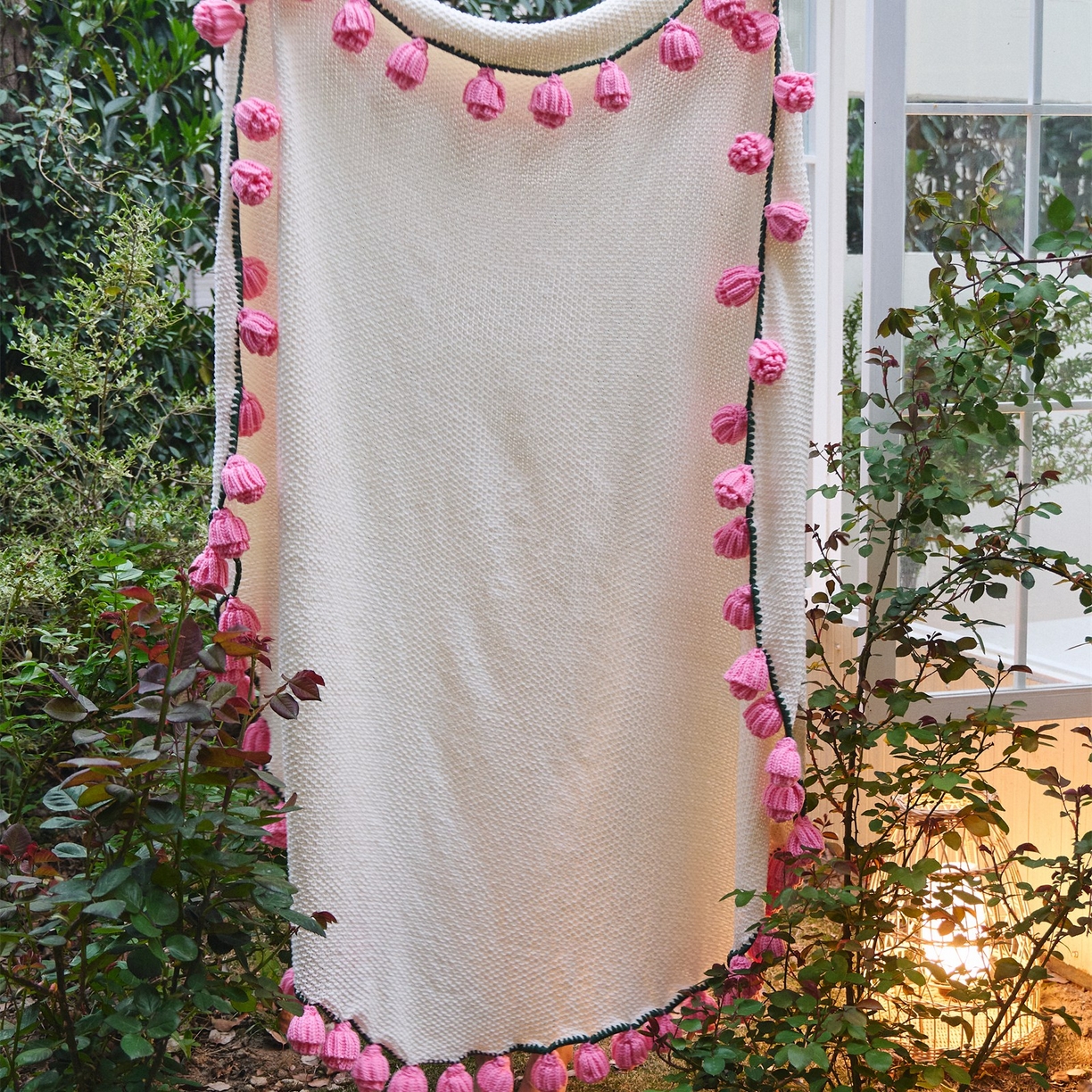 91家纺网 家纺一手货源 找家纺 暖绵绵家纺 2025春夏新款玫瑰花束毯多功能盖毯花束毯子 玫瑰花毯子毛毯毯子-桑薇 桑薇-粉色