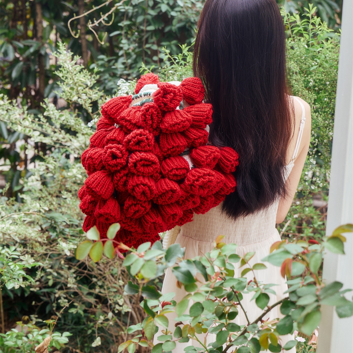 91家纺网 家纺一手货源 找家纺 暖绵绵家纺 2025春夏新款玫瑰花束毯多功能盖毯花束毯子 玫瑰花毯子毛毯毯子-桑薇 桑薇-红色