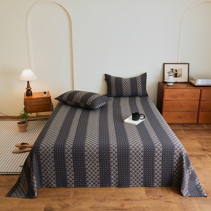 91家纺网 家纺一手货源 找家纺 （总）云雀 2025新款A类全棉色织双层纱单床单