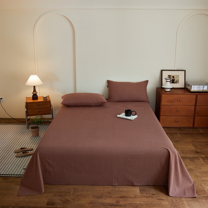 91家纺网 家纺一手货源 找家纺 （总）云雀 2025新款A类全棉色织双层纱单床单