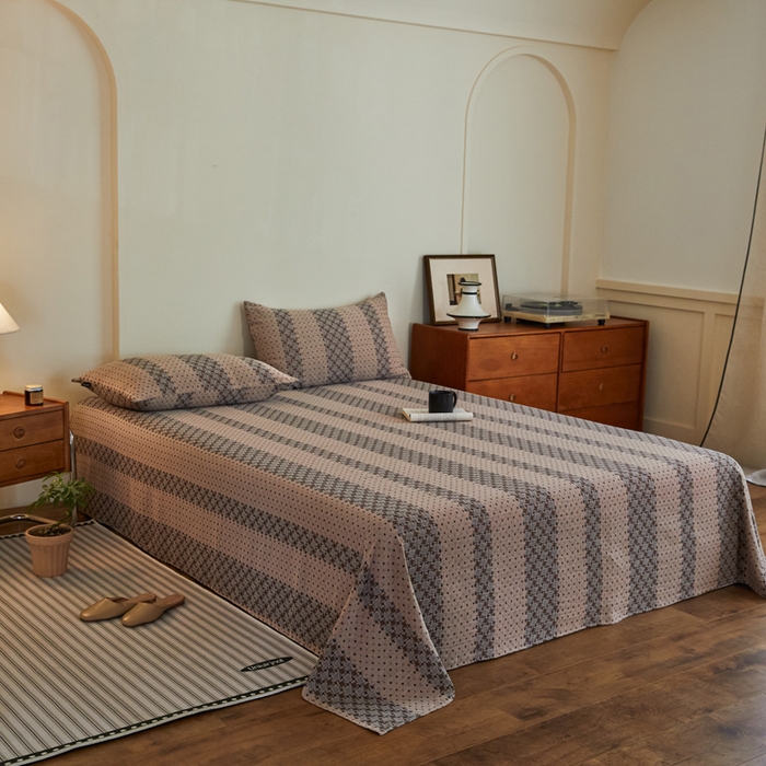 91家纺网 家纺一手货源 找家纺 （总）云雀 2025新款A类全棉色织双层纱单床单