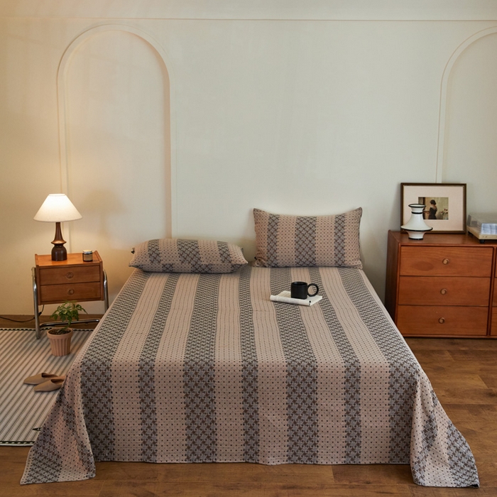 （总）云雀 2025新款A类全棉色织双层纱单床单