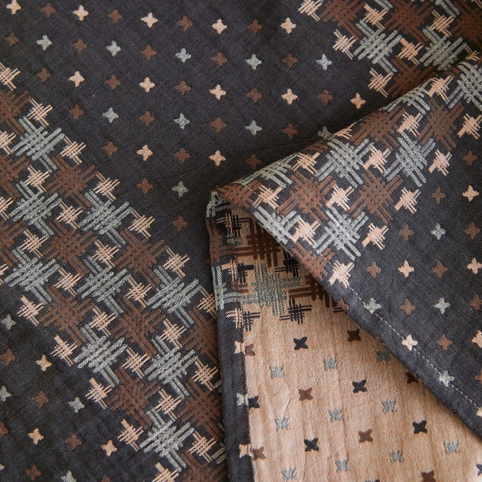 91家纺网 家纺一手货源 找家纺 云雀 2025新款A类全棉色织双层纱单床单 格林深灰