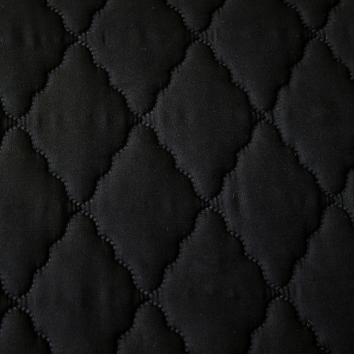 91家纺网 家纺一手货源 找家纺 衿成家纺 2025新款跨境电商热款菱形格夹棉防水床笠支持大佬价跑量多尺寸可做-单床笠 L-黑色