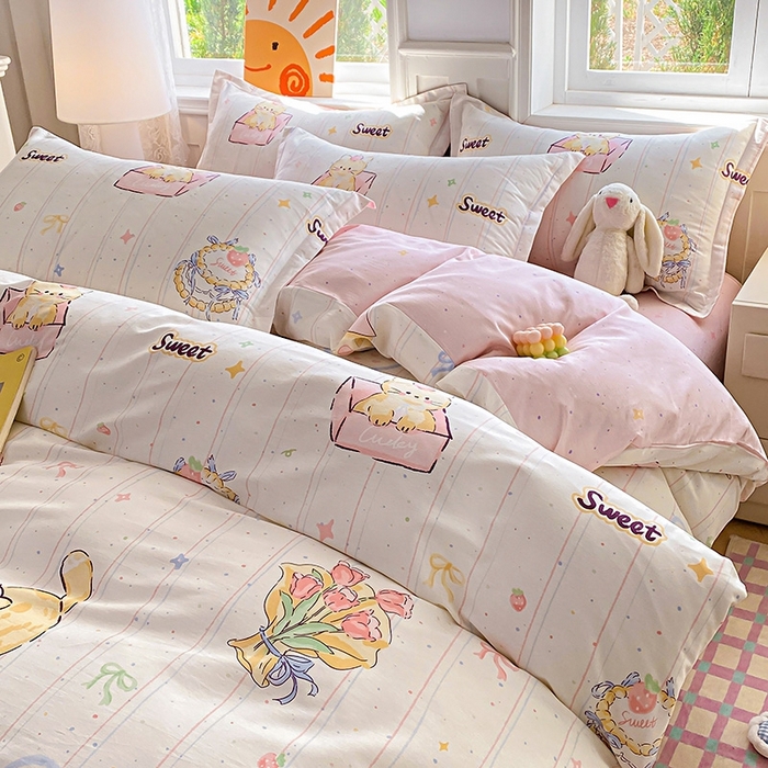 91家纺网 家纺一手货源 找家纺 （总）天之爱 2025新款全棉印花四件套