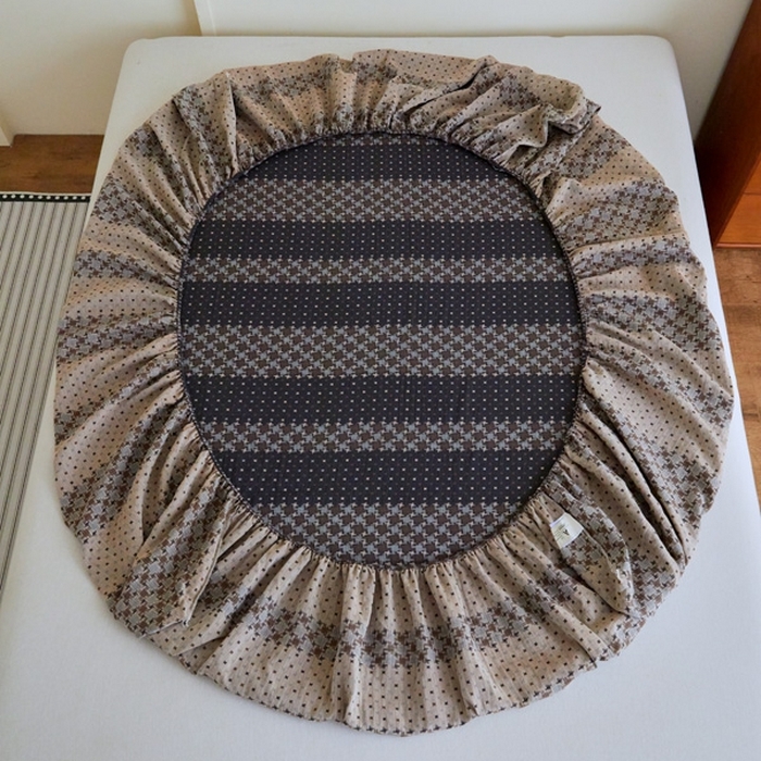 91家纺网 家纺一手货源 找家纺 2025新款A类全棉色织双层纱单床笠 格林-深灰