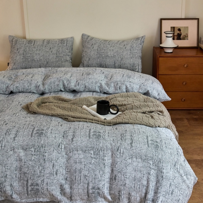 91家纺网 家纺一手货源 找家纺 （总）云雀 2025新款A类全棉色织双层纱单品被套