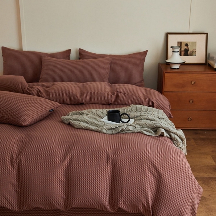 91家纺网 家纺一手货源 找家纺 （总）云雀 2025新款A类全棉色织双层纱单品被套