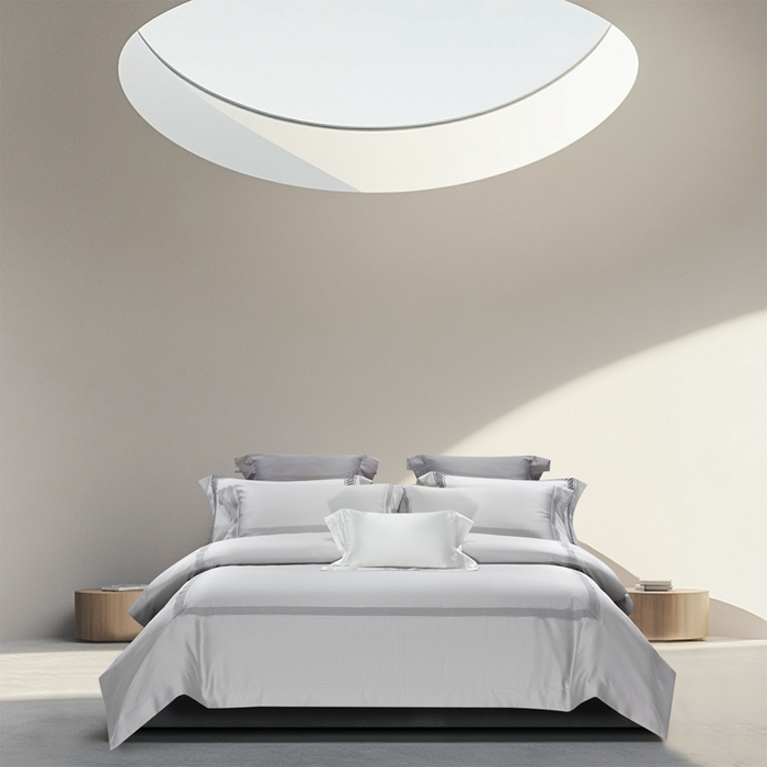 91家纺网 家纺一手货源 找家纺 （总）高大尚婚庆馆 2025新款长绒棉高精密臻丝缎四件套-伯恩斯