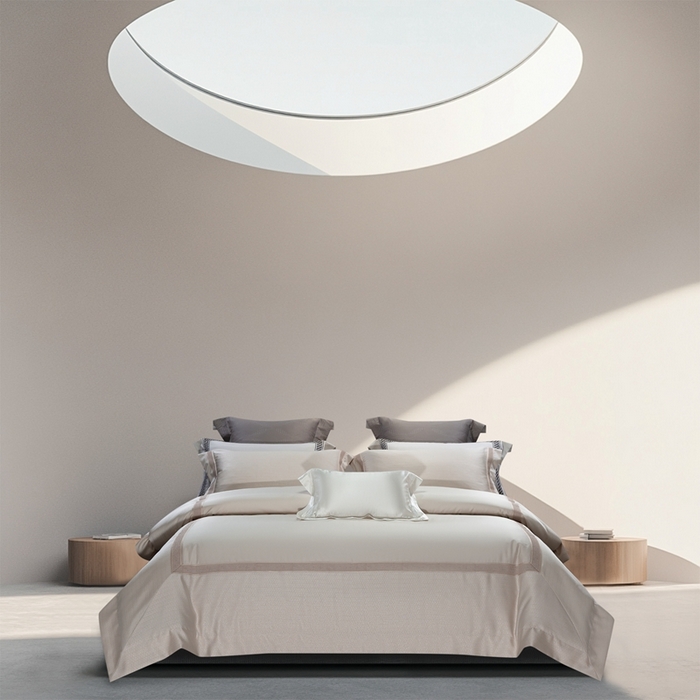 91家纺网 家纺一手货源 找家纺 （总）高大尚婚庆馆 2025新款长绒棉高精密臻丝缎四件套-伯恩斯