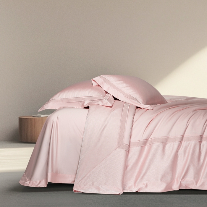 91家纺网 家纺一手货源 找家纺 （总）高大尚婚庆馆 2025新款长绒棉高精密臻丝缎四件套-伯恩斯