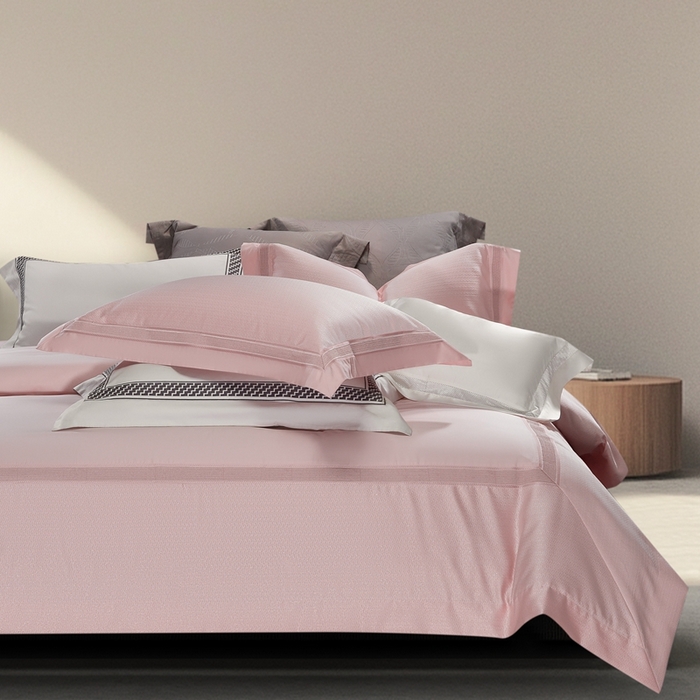 91家纺网 家纺一手货源 找家纺 （总）高大尚婚庆馆 2025新款长绒棉高精密臻丝缎四件套-伯恩斯