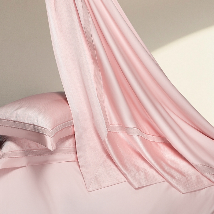 91家纺网 家纺一手货源 找家纺 （总）高大尚婚庆馆 2025新款长绒棉高精密臻丝缎四件套-伯恩斯