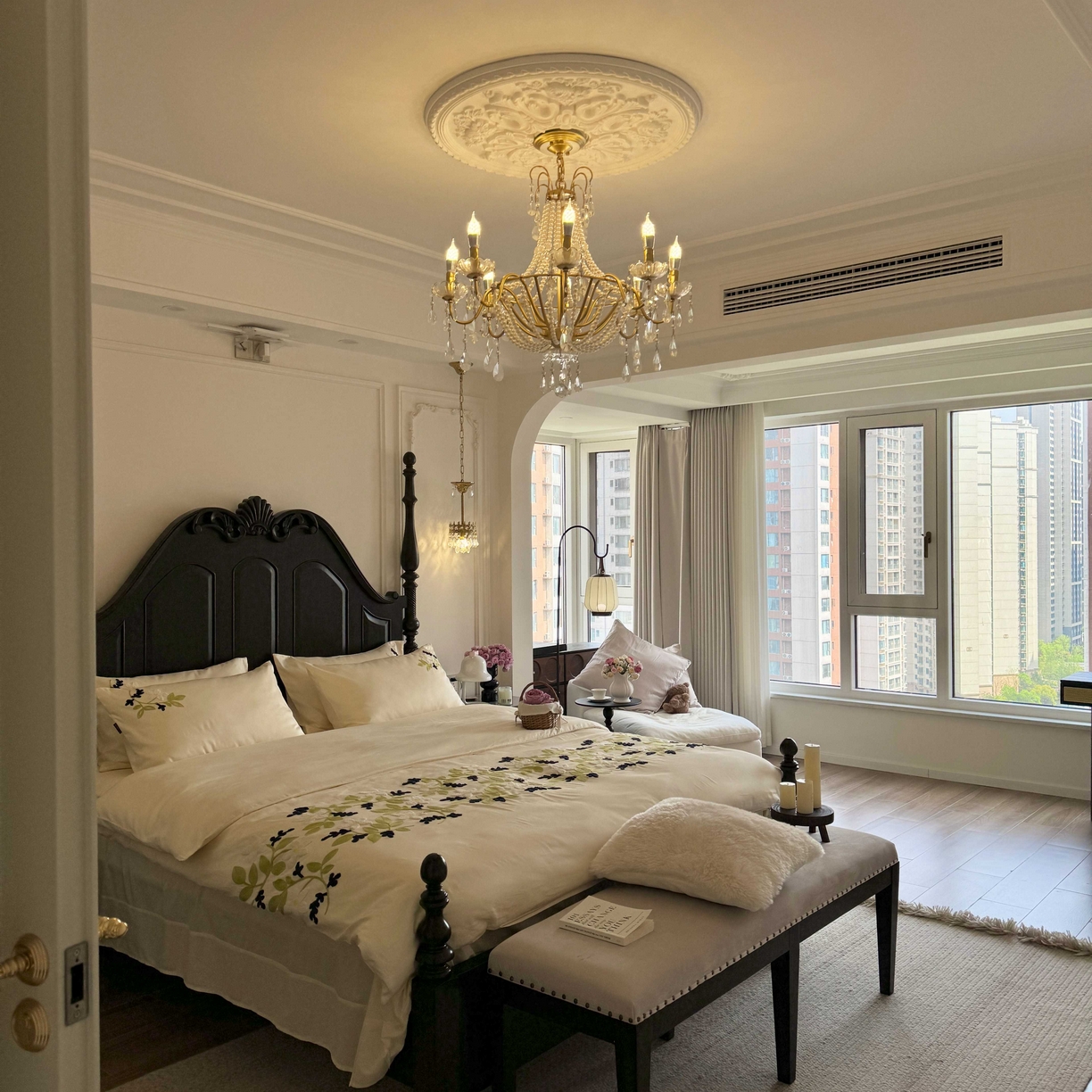 91家纺网 家纺一手货源 找家纺 （总）秀色家纺 2025新款小清新60s长绒棉四件套纯棉全棉毛巾绣被套床单轻奢床品-小红书实拍风