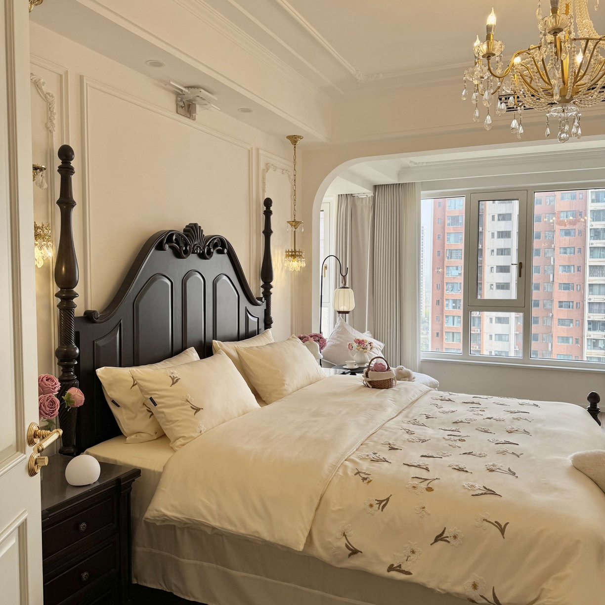 91家纺网 家纺一手货源 找家纺 秀色家纺 2025新款小清新60s长绒棉四件套纯棉全棉毛巾绣被套床单轻奢床品-小红书实拍风 小雏菊