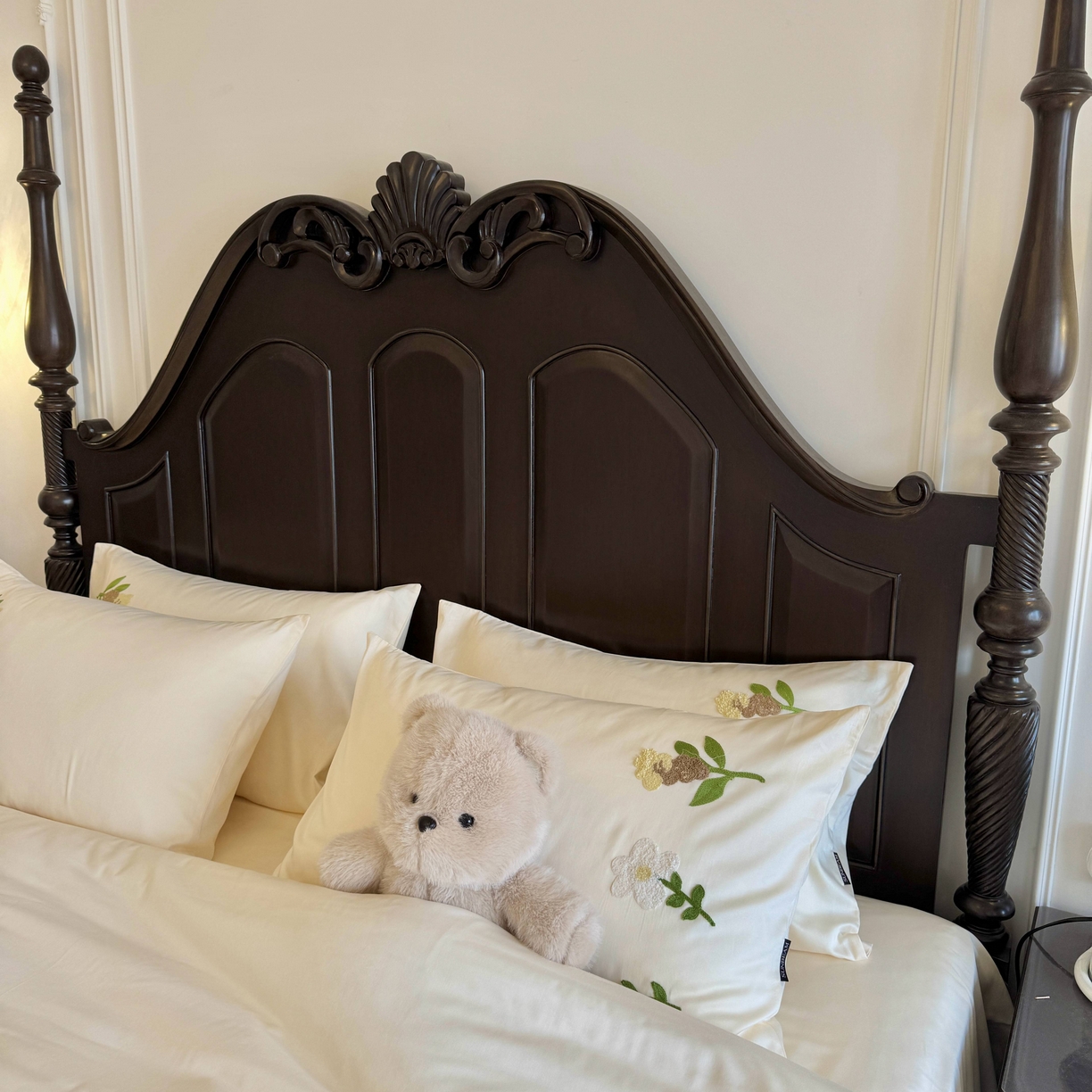 91家纺网 家纺一手货源 找家纺 秀色家纺 2025新款小清新60s长绒棉四件套纯棉全棉毛巾绣被套床单轻奢床品-小红书实拍风 小苍兰