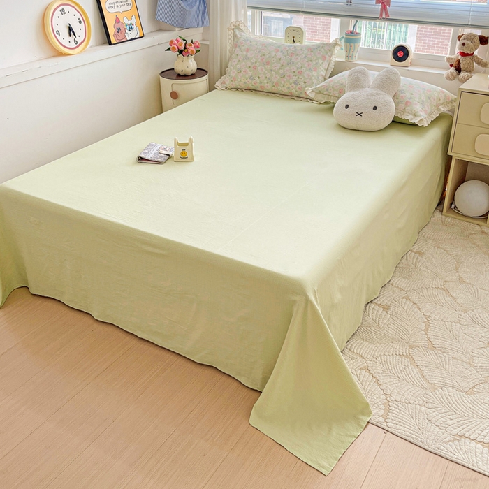 91家纺网 家纺一手货源 找家纺 一比一家纺 2025新款云感皱皱纱全棉花边款夏被四件套【控价109元】 莱茵河畔