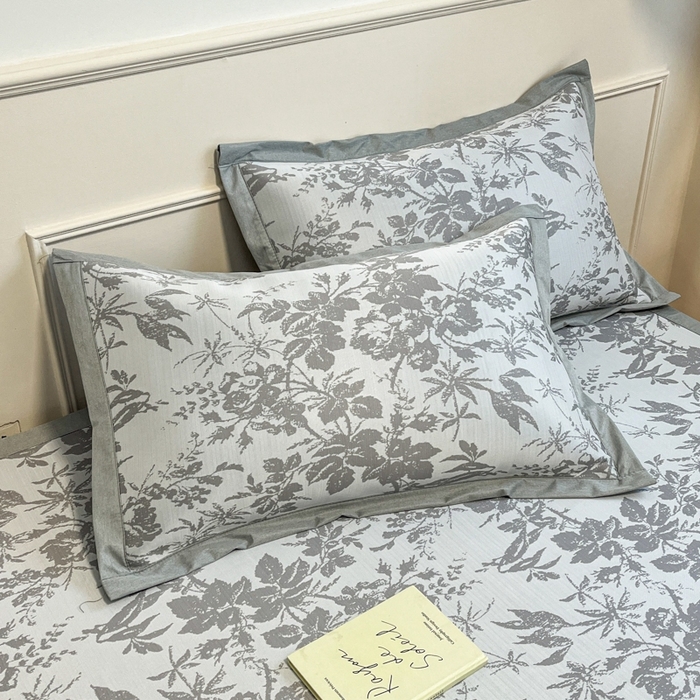 91家纺网 家纺一手货源 找家纺 （总）宜代光年 2025新款冷凝丝可水洗提花凉感席-床席款