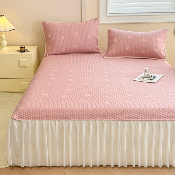 91家纺网 家纺一手货源 找家纺 （总）布卢姆床垫 2025新款A类PE乙纶冰豆豆凉席床裙款