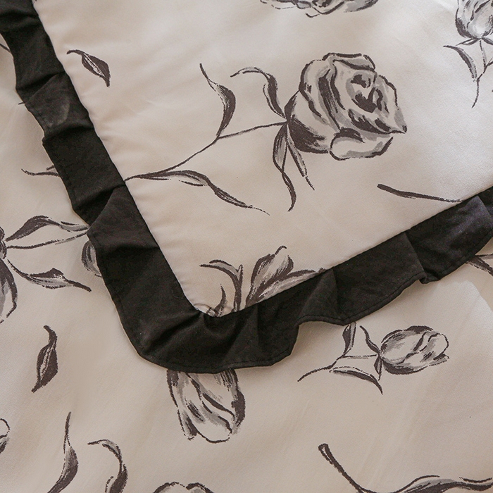 91家纺网 家纺一手货源 找家纺 薇玛仕 2025新款韩版宽边水洗棉大豆夏被赫本风亲肤柔软夏季薄被子 赫本-玫瑰