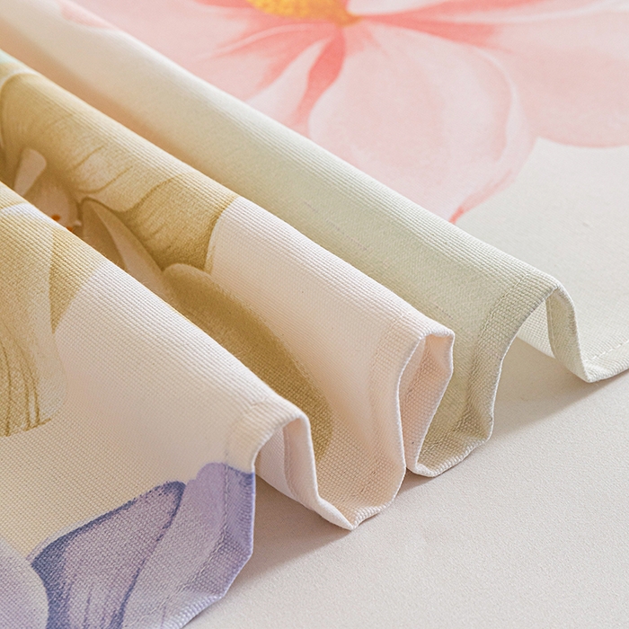 91家纺网 家纺一手货源 找家纺 芃成家纺 2025新款加厚老粗布床单 春日花开