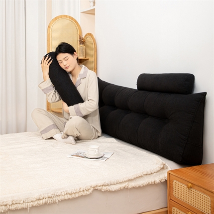 91家纺网 家纺一手货源 找家纺 （总）沐沐家纺 2026新款灯芯绒三角靠背带头枕