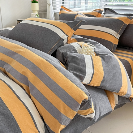 91家纺网 家纺一手货源 找家纺 （总）侯先生家纺 2025新款全棉三件套色织纯棉被套学生被罩