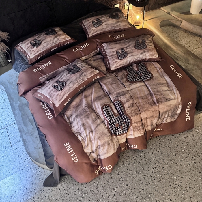 91家纺网 家纺一手货源 找家纺 丽斐纺织 2025新款冰丝四件套 土咔兔