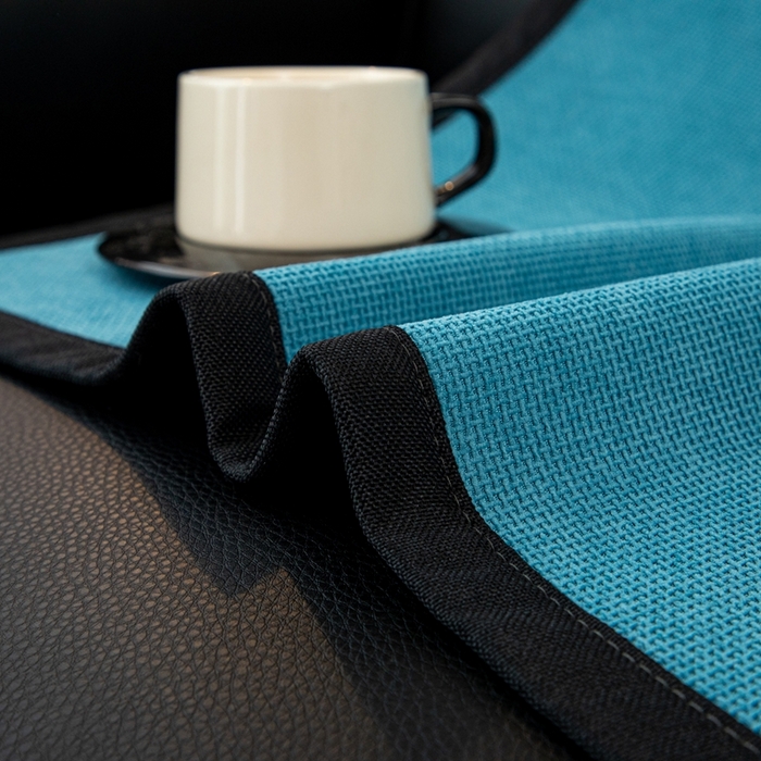 91家纺网 家纺一手货源 找家纺 沐沐家纺 2026新款沐春沙发垫 海风蓝