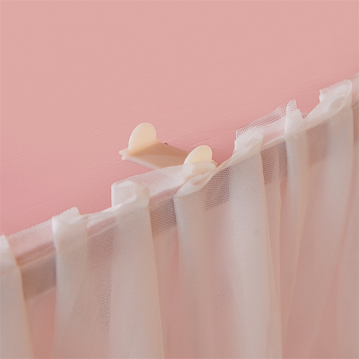 91家纺网 家纺一手货源 找家纺 迪凡保罗蚊帐 2025新款2513款双轨铝合金落地导轨蚊帐 樱花粉