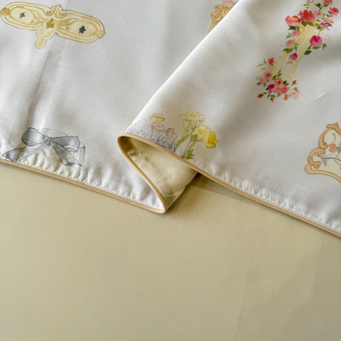 91家纺网 家纺一手货源 找家纺 芊寻家居 2025新款50支天丝数码麻绳款夏被四件套 洛丽塔米