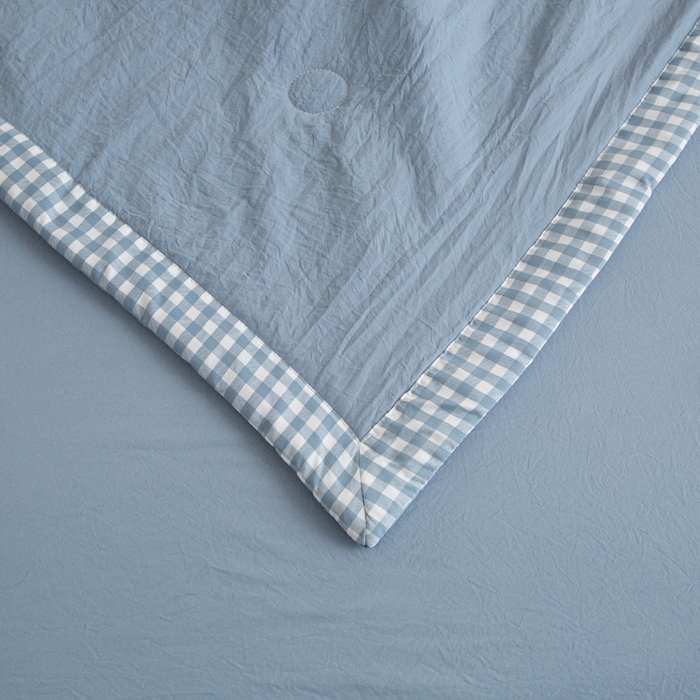 91家纺网 家纺一手货源 找家纺 帕芬鸟家纺 2025新款亲肤棉花夏被 星空蓝