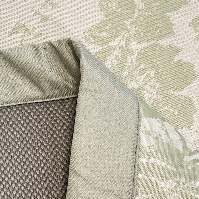 91家纺网 家纺一手货源 找家纺 宜代光年 2025新款冷凝丝可水洗提花凉感席-床席款 凉感繁花-绿