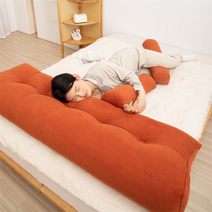 91家纺网 家纺一手货源 找家纺 （总）沐沐家纺 2026新款灯芯绒三角靠背带头枕