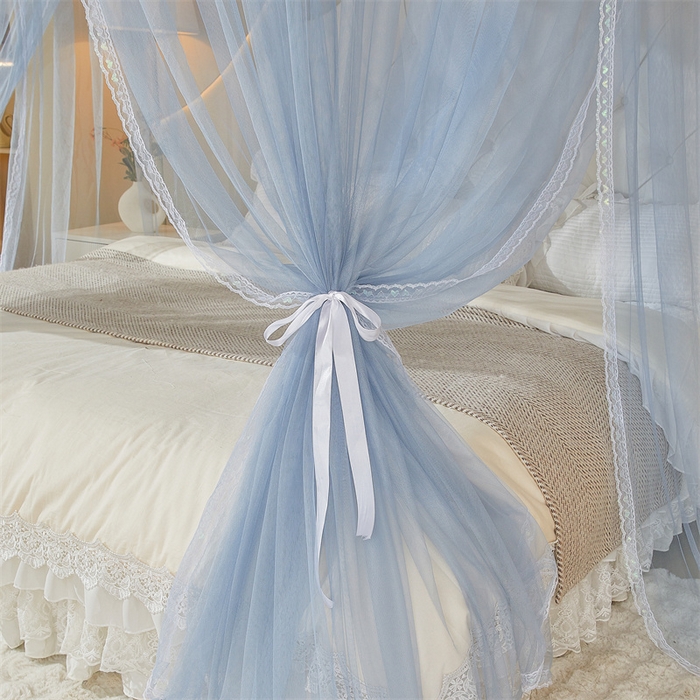 91家纺网 家纺一手货源 找家纺 （总）迪凡保罗蚊帐 2025新款2513款双轨铝合金落地导轨蚊帐