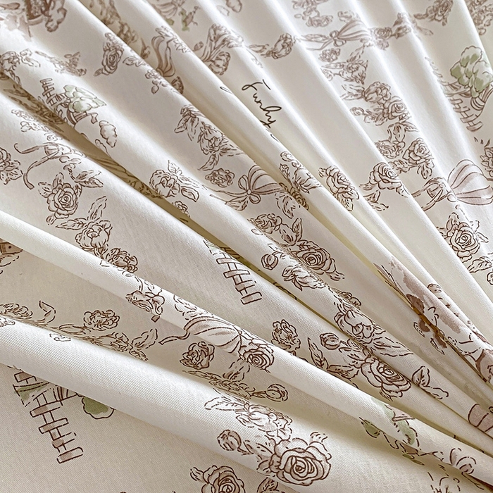 91家纺网 家纺一手货源 找家纺 天之爱 2025新款全棉印花单被套 乡野小筑