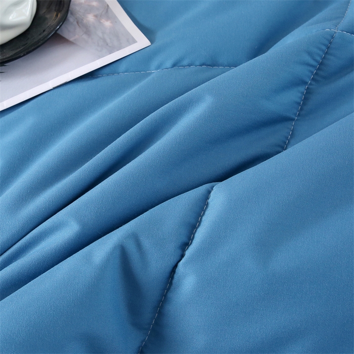 91家纺网 家纺一手货源 找家纺 好老表被业 2025新款超柔云朵被芯零压被子 云朵棉蓝灰