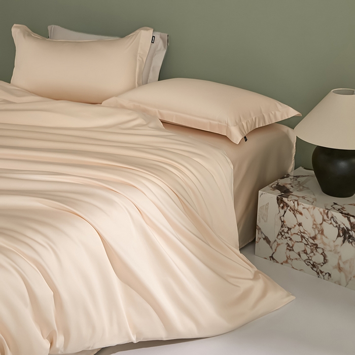 91家纺网 家纺一手货源 找家纺 禾时 2025新款轻奢A类100SPro新疆长绒棉四件套全棉纯棉高定款 奶酪黄