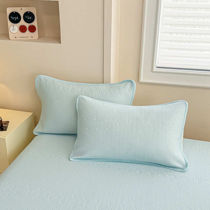 91家纺网 家纺一手货源 找家纺 布卢姆床垫 2025新款A类PE乙纶冰豆豆凉席床裙款 雪花